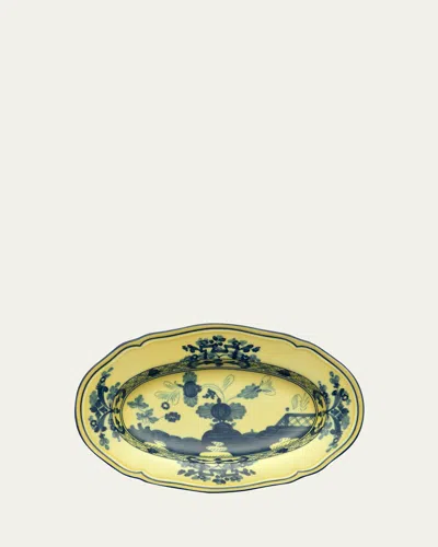 Ginori 1735 Oriente Italiano Trinket Tray In Yellow