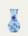 Ginori 1735 Oriente Italiano Tulipano Iris Vase, 8" In Iris