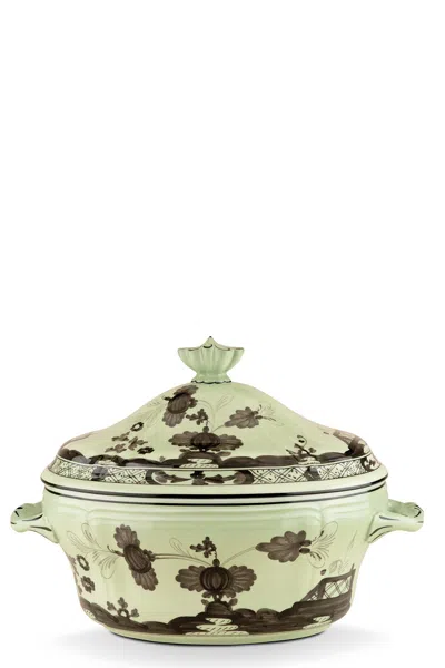 Ginori 1735 'oriente Italiano' Tureen 3,85 Lt In Green