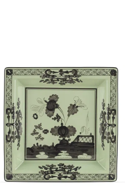 Ginori 1735 'oriente Italiano' Valet Tray In Green