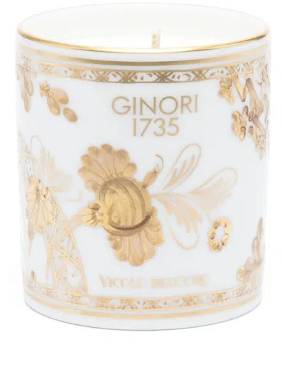 Ginori 1735 Oriente Italiano Vicolo Dell'oro Scented Candle In White