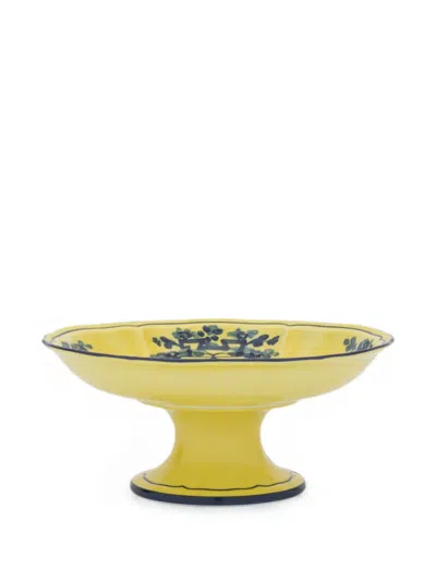 Ginori 1735 Oriente Italiano-print Fruit Holder (10cm X 22.1cm) In Gold