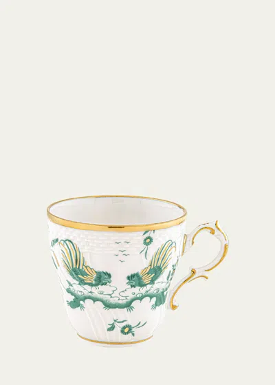Ginori 1735 Oro Di Doccia Coffee Cup, Giada In Gldgrn
