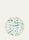 Ginori 1735 Oro Di Doccia Dessert Plate, Giada In Gldgrn