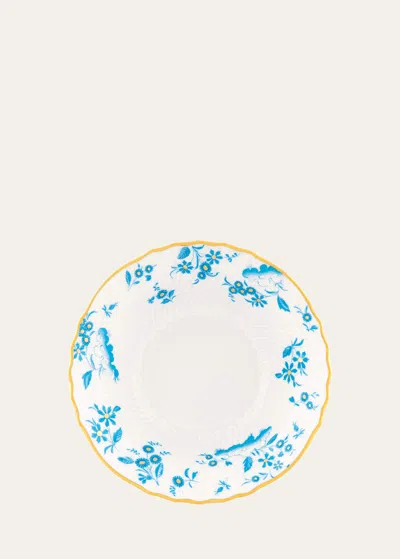 Ginori 1735 Oro Di Doccia Fruit Bowl, Turchese In Gldturq