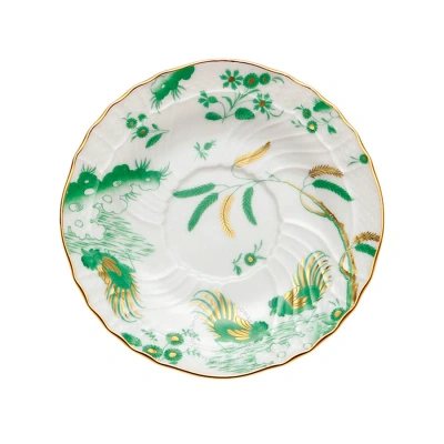 Ginori 1735 Oro Di Doccia Giada Tea Saucer In Green