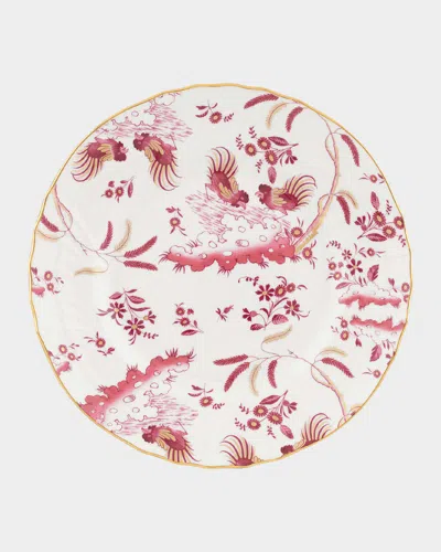Ginori 1735 Oro Di Doccia Magenta Flat Dessert Plate