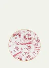 Ginori 1735 Oro Di Doccia Magenta Flat Dessert Plate In Gldmagnt
