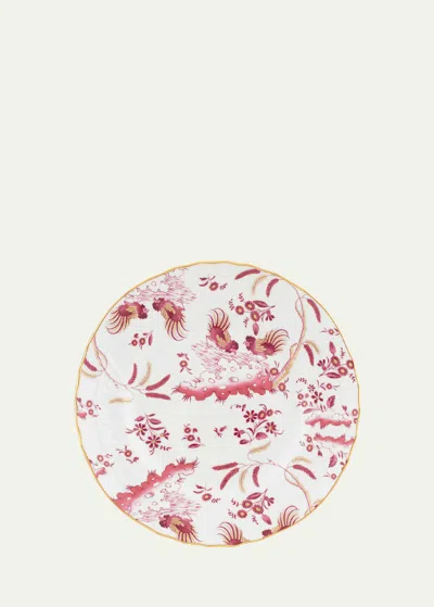 Ginori 1735 Oro Di Doccia Magenta Flat Dessert Plate In Gldmagnt