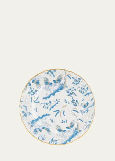 Ginori 1735 Oro Di Doccia Soup Plate, Turchese In Gldturq