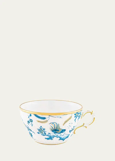 Ginori 1735 Oro Di Doccia Tea Cup, Turchese In Blue
