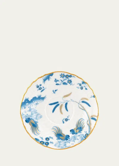 GINORI 1735 ORO DI DOCCIA TEA SAUCER, TURCHESE