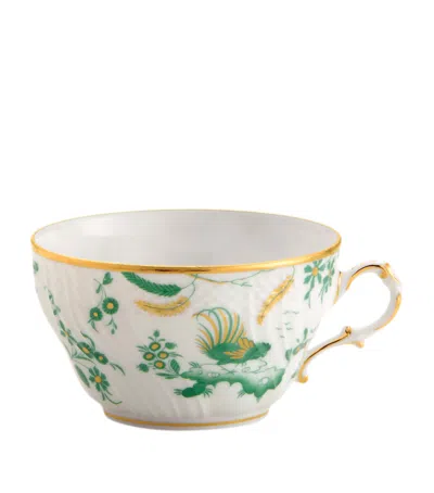 Ginori 1735 Oro Di Doccia Teacup In Green