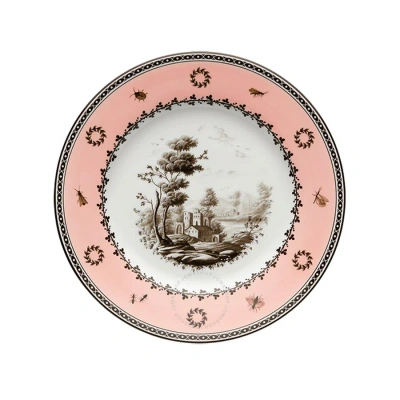 Ginori 1735 Paesaggi Flat Dinner Plate In Pink