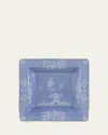Ginori 1735 Pervinca Squared Tray, 7.1" In Orienteit Pervinca
