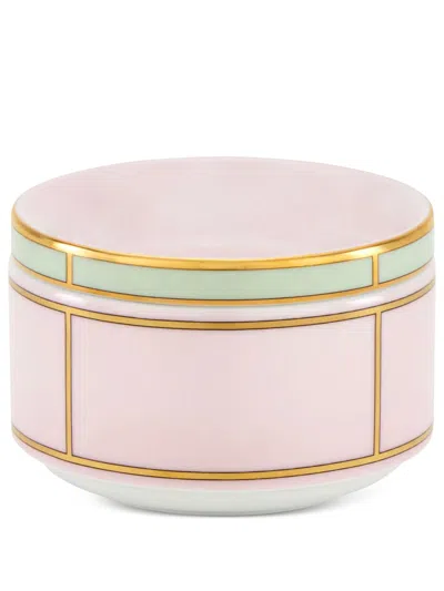 GINORI 1735 PINK DIVA PORCELAIN SUGAR BOWL