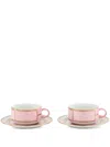 Ginori 1735 Pink Diva Porcelain Tea Set In Pink