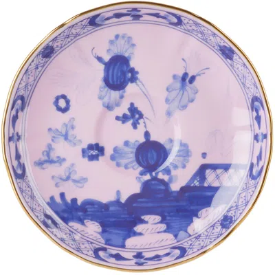 Ginori 1735 Pink Oriente Italiano Espresso Saucer In Azalea
