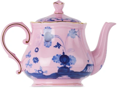 Ginori 1735 Pink Oriente Italiano Teapot In G00124500