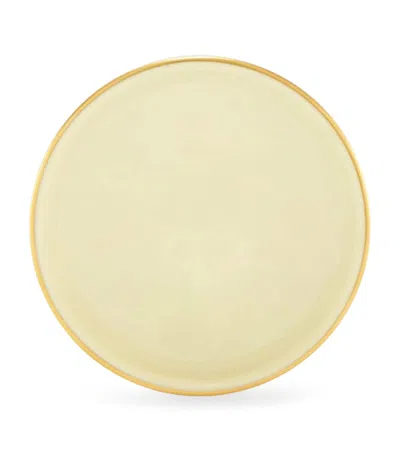 Ginori 1735 Porcelain Colonna Diva Giallo Butter Dish In Yellow