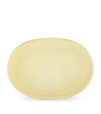 Ginori 1735 Porcelain Colonna Diva Giallo Pickle Dish In Neutral
