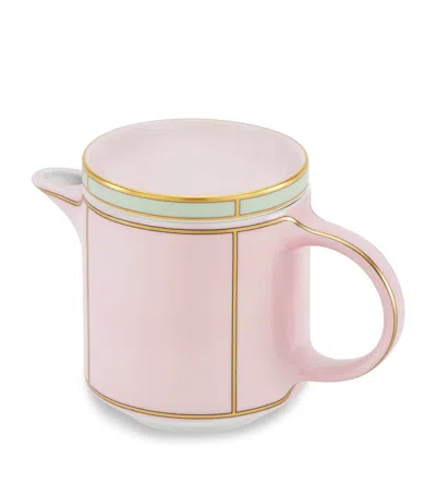Ginori 1735 Porcelain Colonna Diva Rosa Coffee Pot In Pink