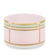Ginori 1735 Porcelain Colonna Diva Rosa Lidded Sugar Pot In Pink