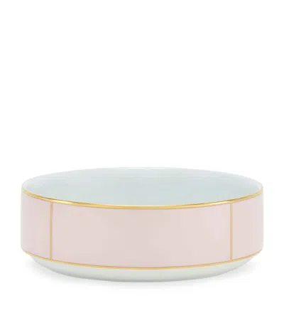 Ginori 1735 Porcelain Colonna Diva Rosa Salad Bowl In Pink