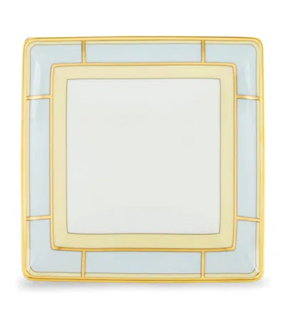 Ginori 1735 Porcelain Colonna Diva Square Change Tray In Multi