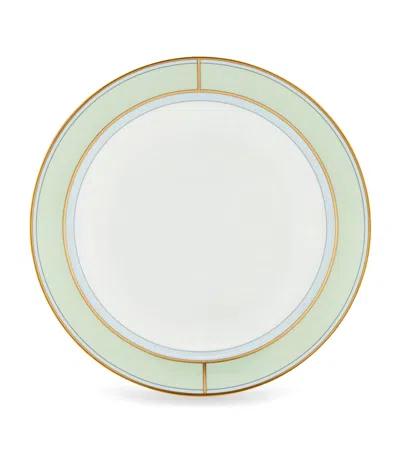 Ginori 1735 Porcelain Colonna Diva Verde Soup Plate In White