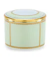 Ginori 1735 Porcelain Colonna Diva Verde Trinket Box In Green