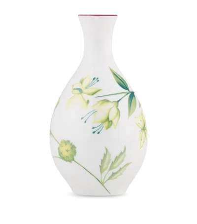 Ginori 1735 Porcelain Florenza Acanto Vase In Green