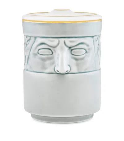 Ginori 1735 Porcelain Il Seguace Candle Holder In Gray