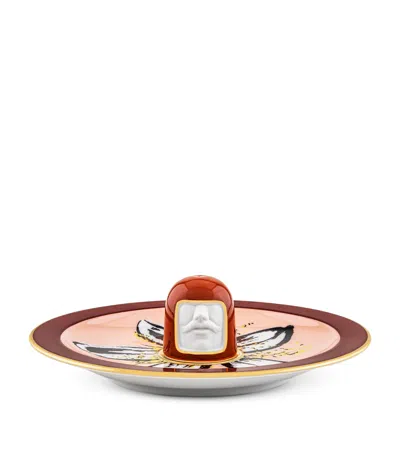 Ginori 1735 Porcelain Incense Burner In Multi