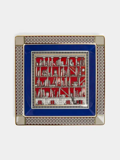 Ginori 1735 Porcelain Large Square Vide Poche  Abask Luxury Gift In Multi