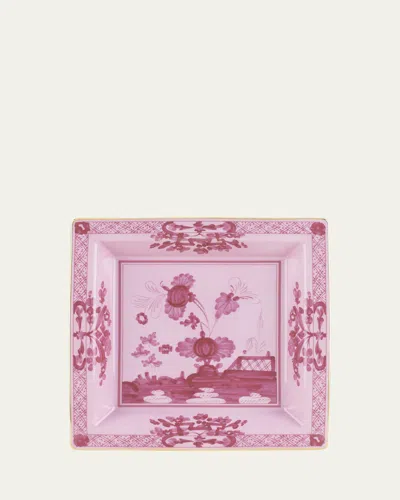 Ginori 1735 Porpora Squared Porcelain Tray, 9.6" In Orienteit Porpora