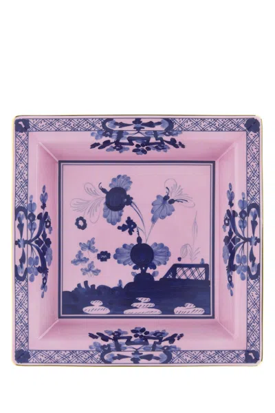 Ginori 1735 Porpora Squared Vide Poche In Pink