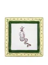 Ginori 1735 Printed Gold-trim Tray In Multi