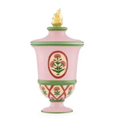 Ginori 1735 Rajathra Palace Amphora Scented Candle In Pink