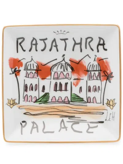 Ginori 1735 Rajathra Palace Square Plate (13.5cm) In 白色