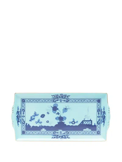 Ginori 1735 Rectangular Tray (18cm X 35.5cm) In Blue