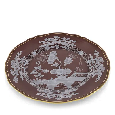 Ginori 1735 Richard Ginori Oriente Italiano Charger Plate In Brown