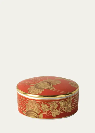 Ginori 1735 Rubrum Fragrance Box With Lid In Orange