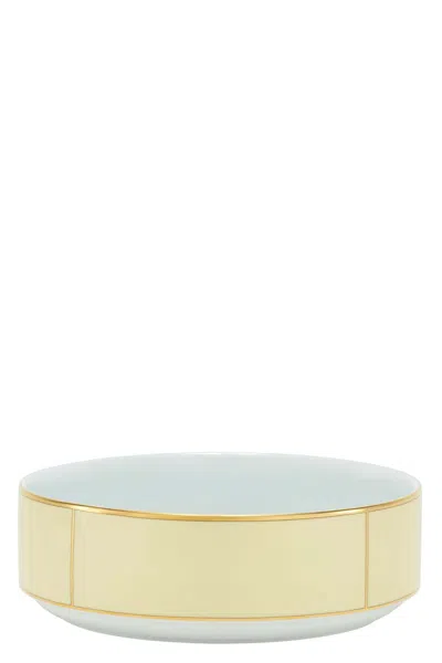 Ginori 1735 Salad Bowl 'diva' ⌀ 24 Cm In Yellow