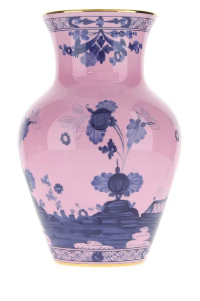 Ginori 1735 Small Oriente Italiano Ming Vase In Pink