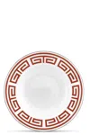 Ginori 1735 Soup Plate 'labirinto' ⌀ 24,5 Cm In Red