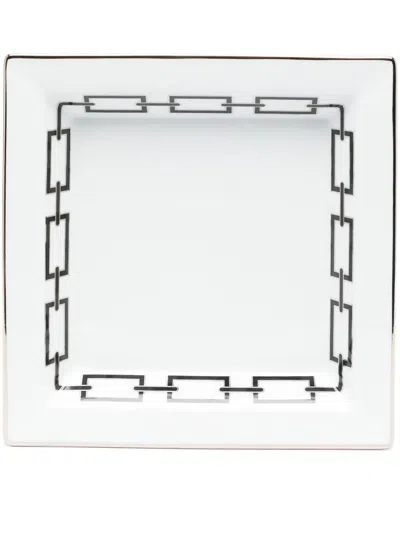 Ginori 1735 Square-shape Ceramic Tray In White