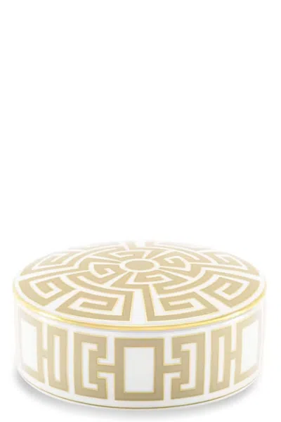 Ginori 1735 Storage Box '' ⌀ 13.2 Cm In Gold