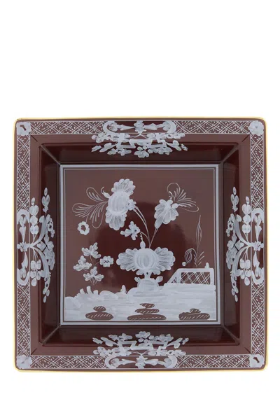 Ginori 1735 Large Oriente Italiano Vide Poche In Brown