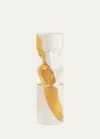 Ginori 1735 The Scholar Candleholder, White/gold - Lcdc Collection In Gold Edition
